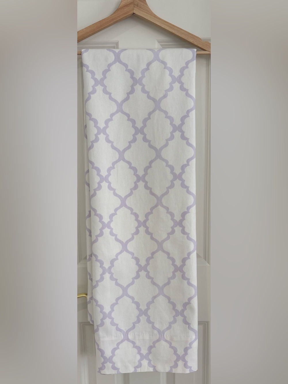 (3)Pottery Barn Kids Lavender and White Black Out Curtains 💜🤍